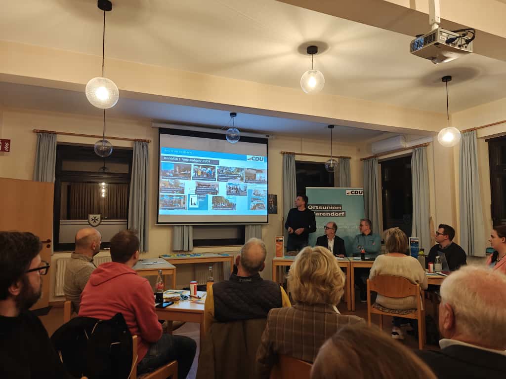 CDU-Mitgliederversammlung am 12.11.25 im Malteser-Heim